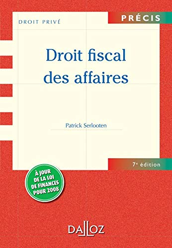 Stock image for Droit fiscal des affaires for sale by Ammareal