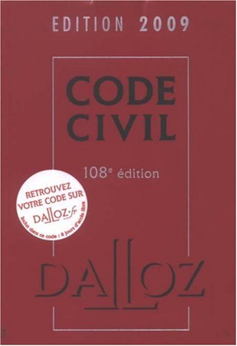 Beispielbild fr Code civil 2009 zum Verkauf von Ammareal