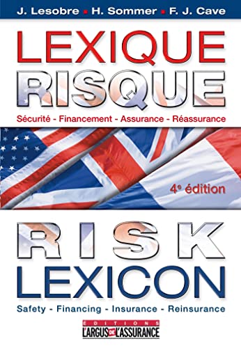 Stock image for Lexique risque / Risk lexicon Franais -Anglais - Amricain: Scurit - Financement - Assurance - Rassurance for sale by Ammareal