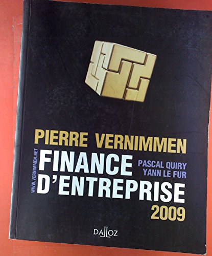 Stock image for Finance d'Entreprise 2009 - 7e ed. for sale by medimops