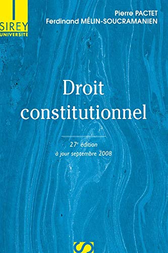 Beispielbild fr Droit constitutionnel - 27e d. zum Verkauf von Ammareal