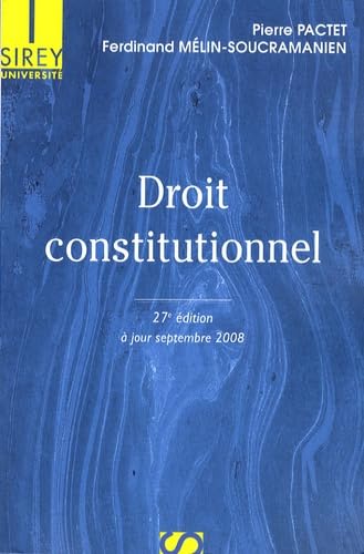 Stock image for Droit constitutionnel - 27e d. for sale by Ammareal