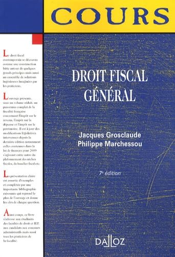 9782247081912: Droit fiscal gnral
