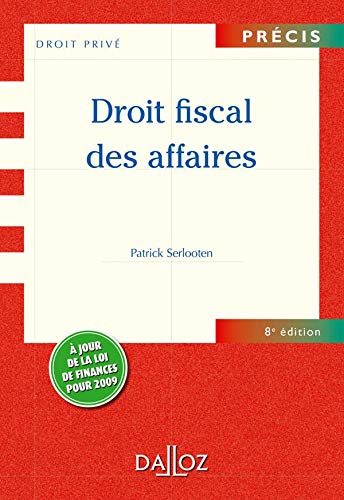Stock image for Droit fiscal des affaires for sale by Ammareal