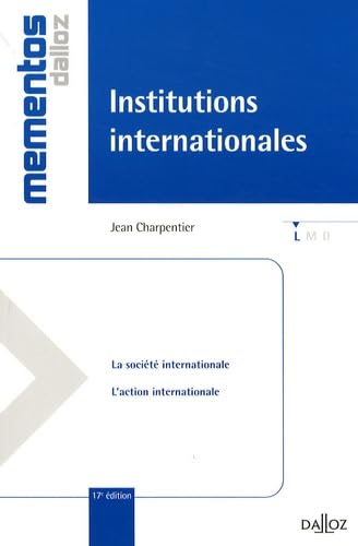 Stock image for Institutions internationales for sale by medimops
