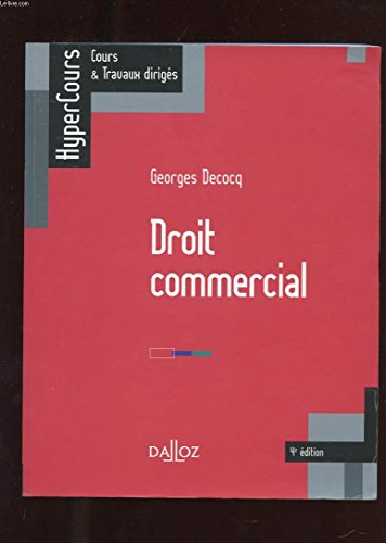 Stock image for Droit commercial for sale by Ammareal