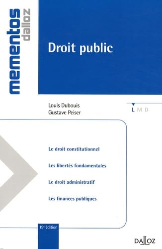 Beispielbild fr Droit public zum Verkauf von Ammareal