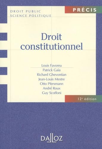 Beispielbild fr Droit constitutionnel zum Verkauf von Ammareal