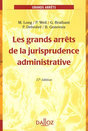 Stock image for Les grands arrts de la jurisprudence administrative for sale by Ammareal