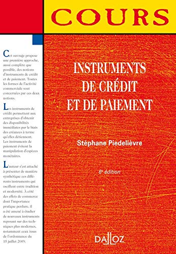 9782247084890: Instruments de crdit et de paiement (French Edition)