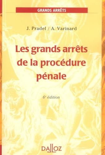 Imagen de archivo de Les grands arrts de la procdure pnale a la venta por medimops