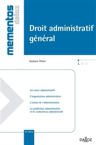 Beispielbild fr Droit administratif gnral - 25e d.: Mmentos zum Verkauf von Ammareal