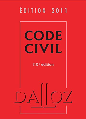 Stock image for Code Civil. Edition 2011. 110e Edition for sale by Theologia Books