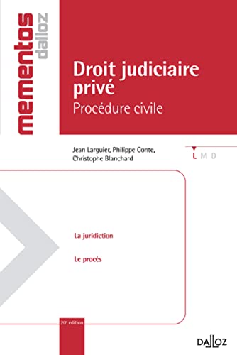 Stock image for Droit judiciaire priv. Procdure civile - 20e d.: Mmentos for sale by Ammareal