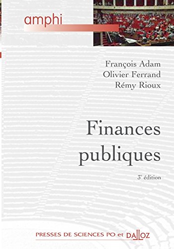 Beispielbild fr Finances publiques - 3e d.: Amphi - Presses de Sces Po et Dalloz zum Verkauf von Ammareal