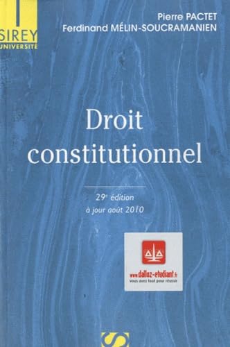 Stock image for Droit constitutionnel for sale by AwesomeBooks