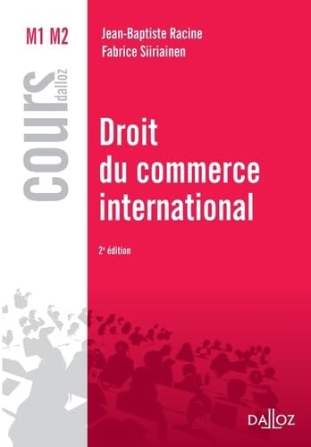 Beispielbild fr Droit du commerce international - 2e d.: Cours zum Verkauf von Ammareal