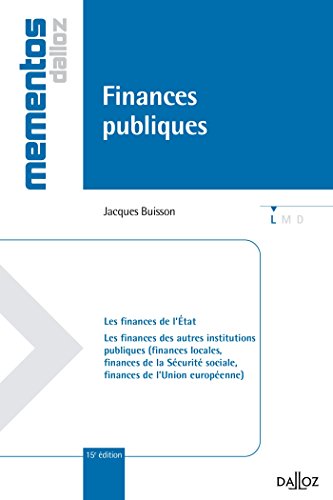 Stock image for Finances publiques for sale by medimops