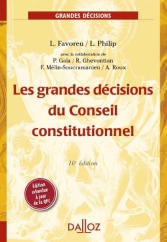 9782247106578: Les grandes dcisions du Conseil constitutionnel