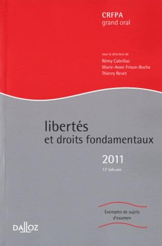 Stock image for Liberts et droits fondamentaux 2011 for sale by medimops