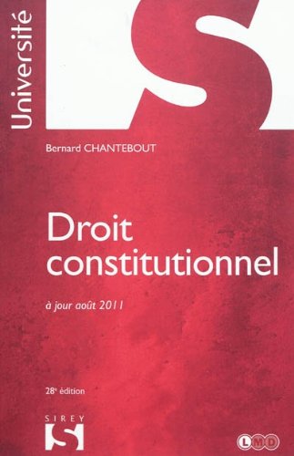 Imagen de archivo de Droit constitutionnel a la venta por medimops