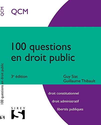Beispielbild fr 100 questions en droit public - 3e d. zum Verkauf von Ammareal