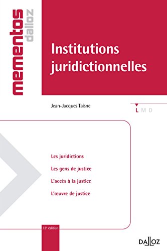 9782247115440: Institutions juridictionnelles
