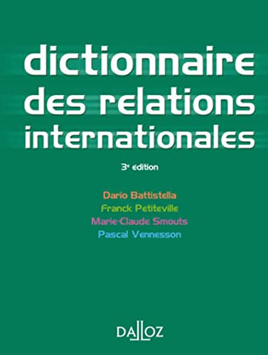 Beispielbild fr Dictionnaire des relations internationales zum Verkauf von Buchpark