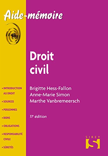 Beispielbild fr Droit civil - 11e d.: Aide-mmoire Sirey zum Verkauf von Ammareal