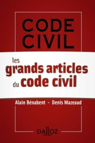 Beispielbild fr Les grands articles du code civil zum Verkauf von MusicMagpie