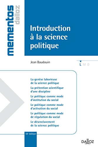 Beispielbild fr Introduction  la science politique - 10e d.: Mmentos zum Verkauf von Ammareal