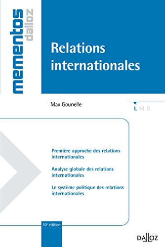 Beispielbild fr Relations internationales - 10e d.: Mmentos zum Verkauf von Ammareal