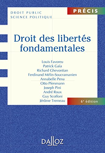 Beispielbild fr Droit des liberts fondamentales - 6e d.: Prcis zum Verkauf von Ammareal