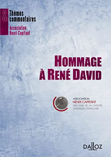 Stock image for Hommage  Ren David for sale by Ammareal