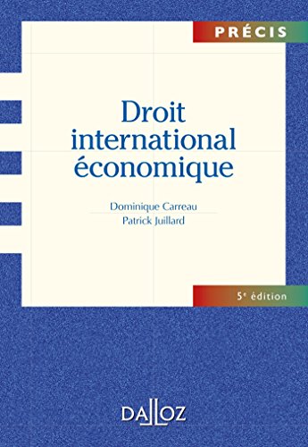 Beispielbild fr Droit international conomique - 5e d.: Prcis zum Verkauf von Ammareal