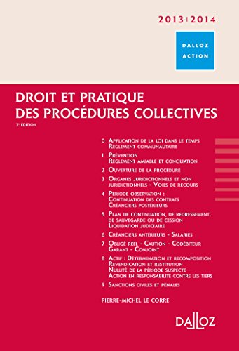 Stock image for Droit et pratique des procdures collectives 2013/2014 - 7e d. for sale by Ammareal