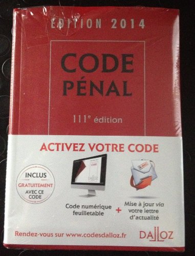 Beispielbild fr Code pnal 2014 - 111e d. zum Verkauf von Ammareal