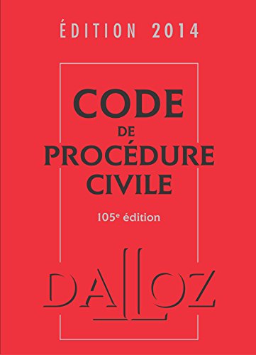 9782247128761: Code de procdure civile 2014 - 105e d. (Codes Dalloz Universitaires et Professionnels)