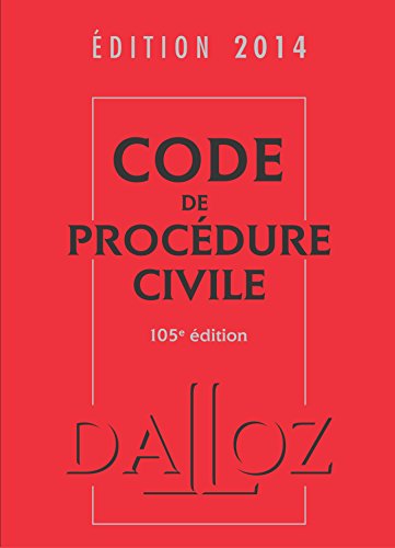 Imagen de archivo de Code de procdure civile 2014 - 105e d. a la venta por Ammareal
