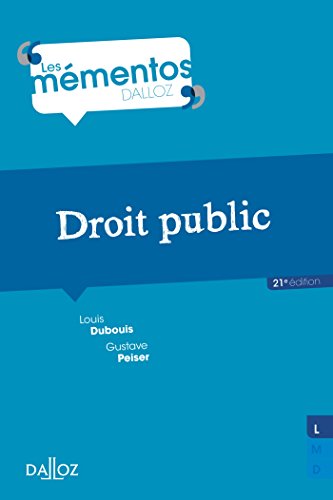 Beispielbild fr Droit public - 21e d. zum Verkauf von Ammareal
