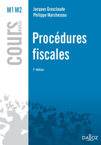 Beispielbild fr Procdures fiscales - 7e d. zum Verkauf von Ammareal
