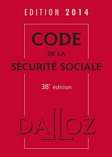 Imagen de archivo de Code de la scurit sociale 2014 - 38e d. a la venta por medimops