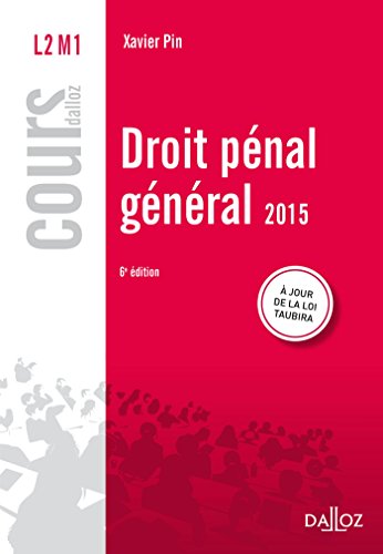 Beispielbild fr Droit pnal gnral 2015 zum Verkauf von Ammareal