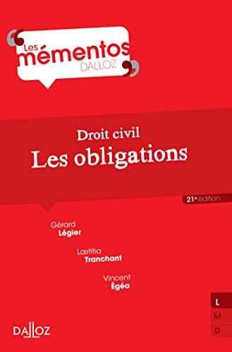 Beispielbild fr Droit civil. Les obligations - 21e d. zum Verkauf von Ammareal