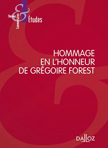Stock image for Hommage en l'honneur de Grgoire Forest for sale by Gallix