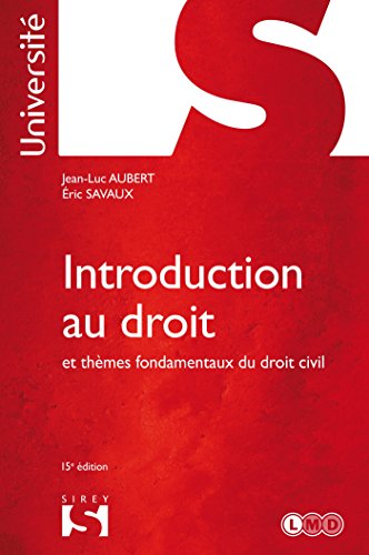 Imagen de archivo de Introduction au droit et thmes fondamentaux du droit civil - 1re dition a la venta por Ammareal