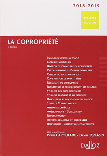 Stock image for La coproprit 2018/2019 - 9e ed. for sale by Buchpark