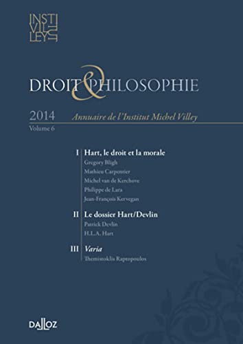 Beispielbild fr Droit & Philosophie. Annuaire de l'Institut Michel Villey 2014 - Volume 6 zum Verkauf von Gallix