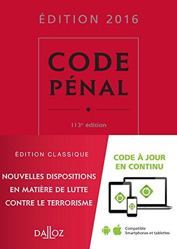 9782247151424: Code pnal 2016