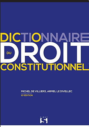 Imagen de archivo de Dictionnaire du droit constitutionnel a la venta por Ammareal